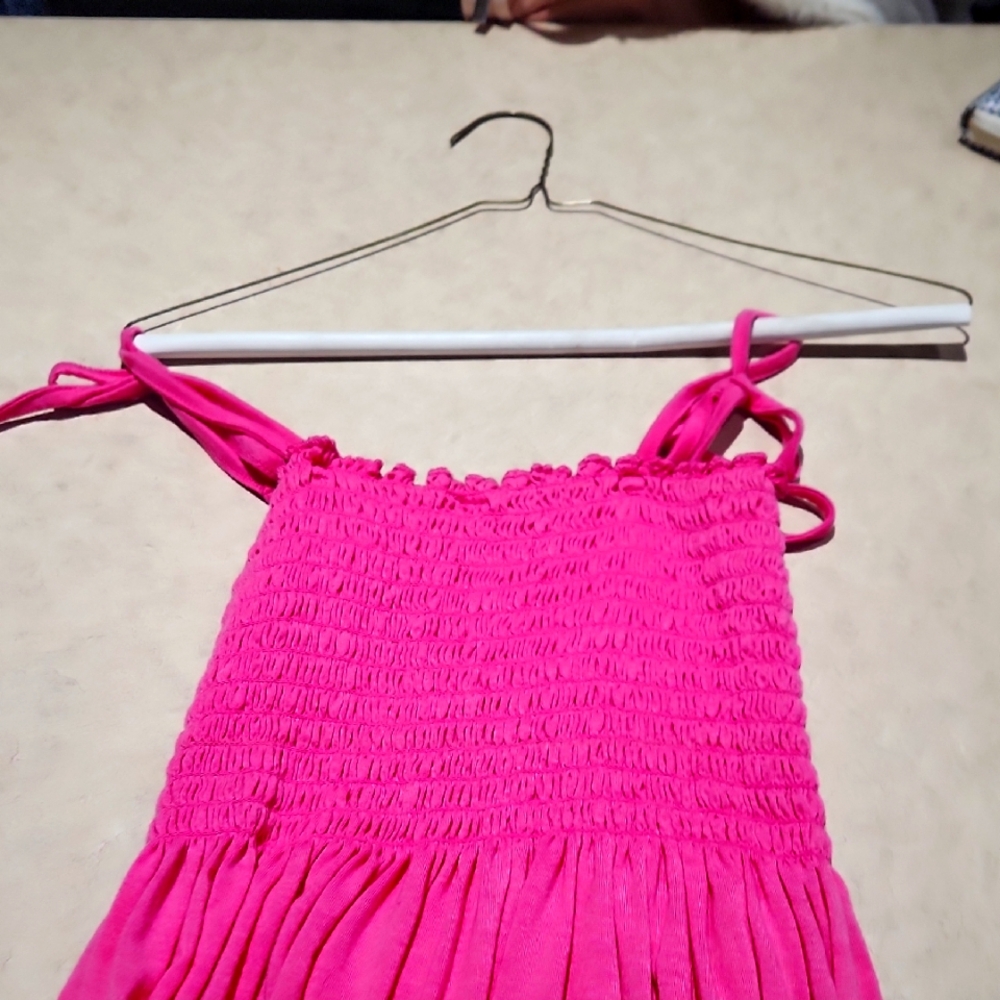 Vibrant Pink Smocked Dress